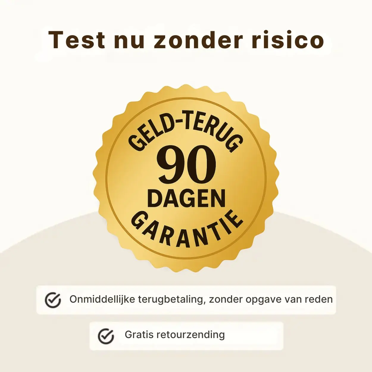 Haast je nu en probeer het 90 dagen lang risicoloos uit.